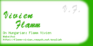 vivien flamm business card